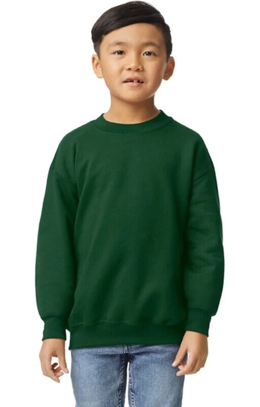 Youth Fleece Pullover - Forest Green