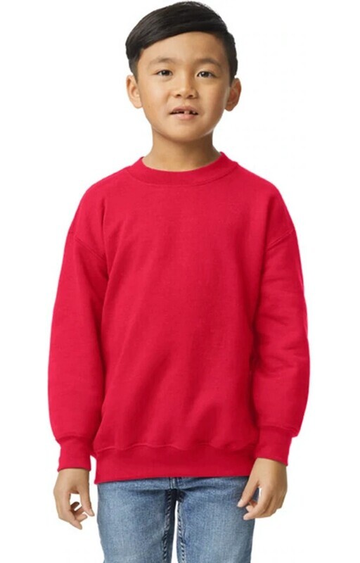 Youth Fleece Pullover- Red