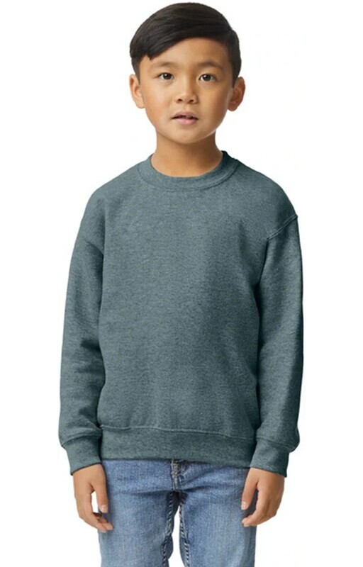 Youth Fleece Pullover- Dark Heather