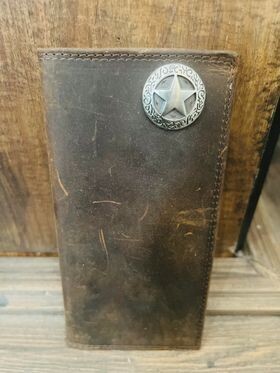 Zeppro Brown Long Wallet - Star