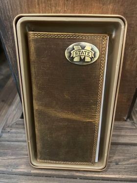 Vintage Tan Wallet - MS State Long