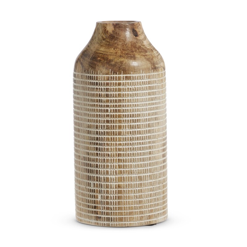 12&quot; Plaid Vase