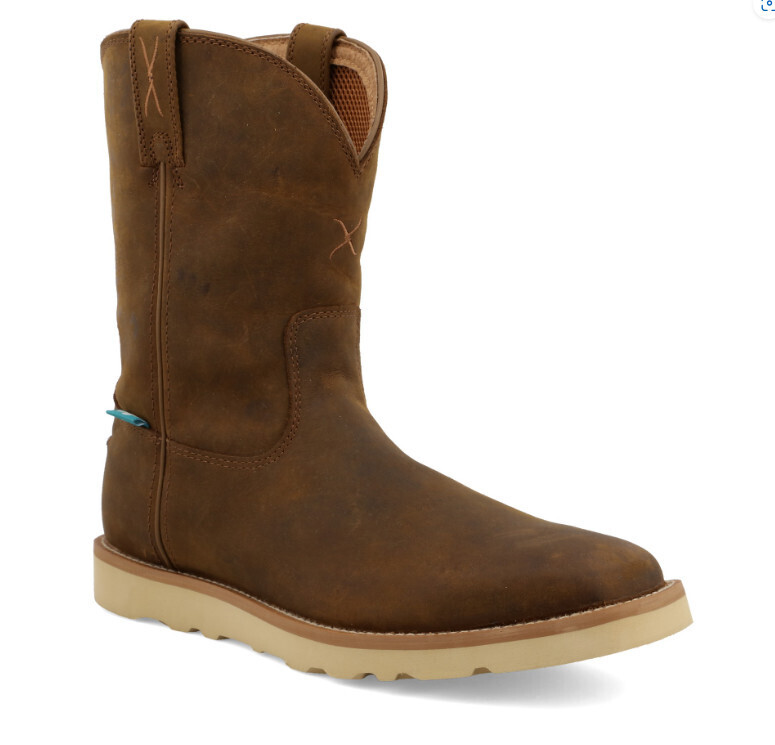 10&quot; Work Pull On Wedge Sole Boot