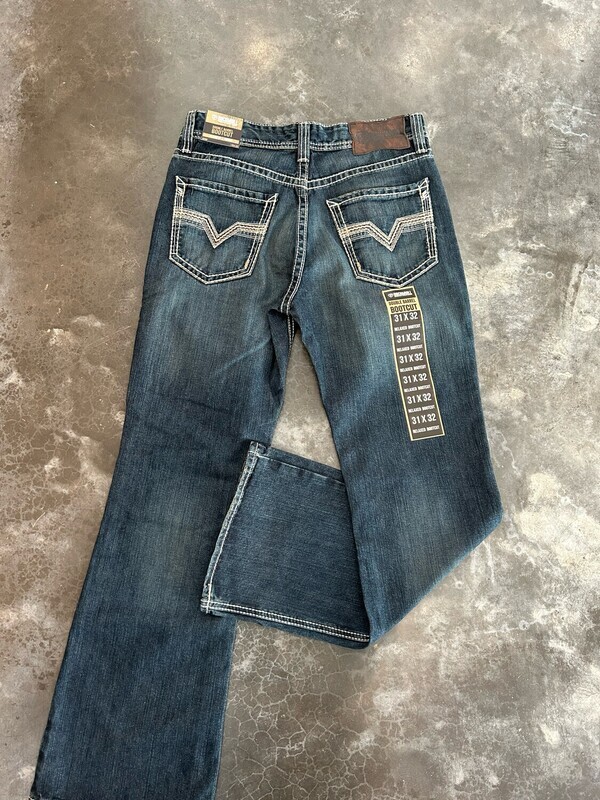 Ladder Stitch Bootcut Jeans