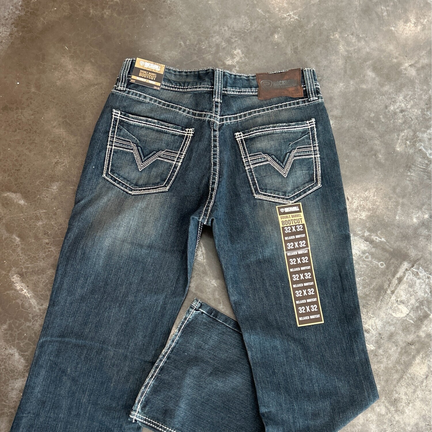 Raised Denim Double Barrel Jeans