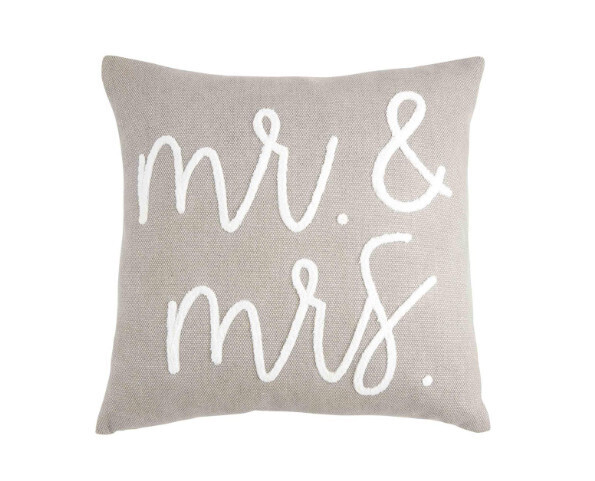 Mr &amp; Mrs Wedding Pillow