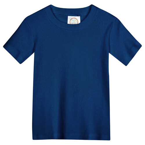 Boys Monogram Blank SS - Navy