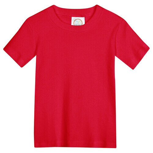 Boys Monogram Blank SS - Red