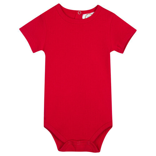 Blank Unisex SS Infant Bodysuit - Red