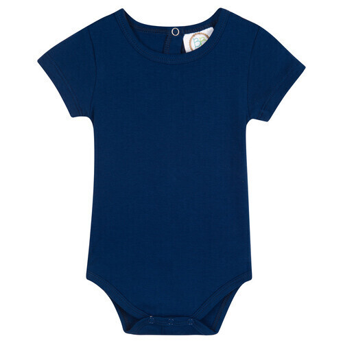Blank Unisex SS Infant Bodysuit - Navy