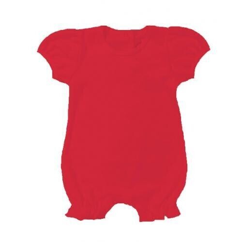 Blank Girl&#39;s SS Ruffle Romp. - Red