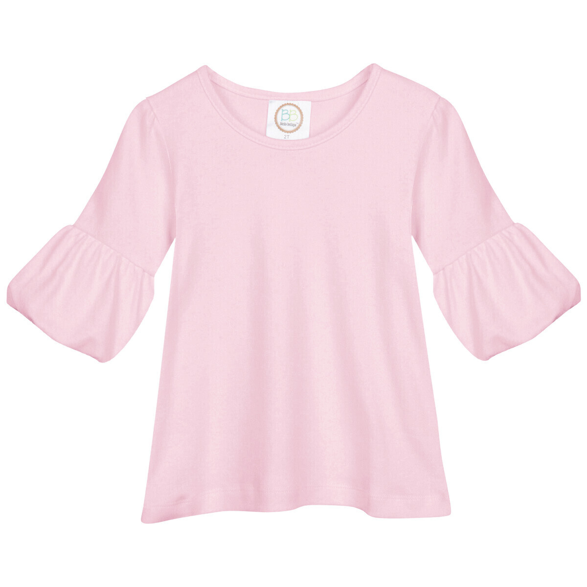 Blank Girl 3/4 Bubble Sleeve -  Lt.Pink