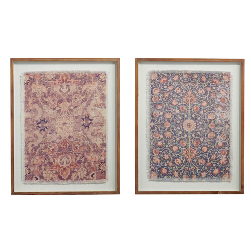 25.5&quot; Kilim Pattern Framed Fabric Print