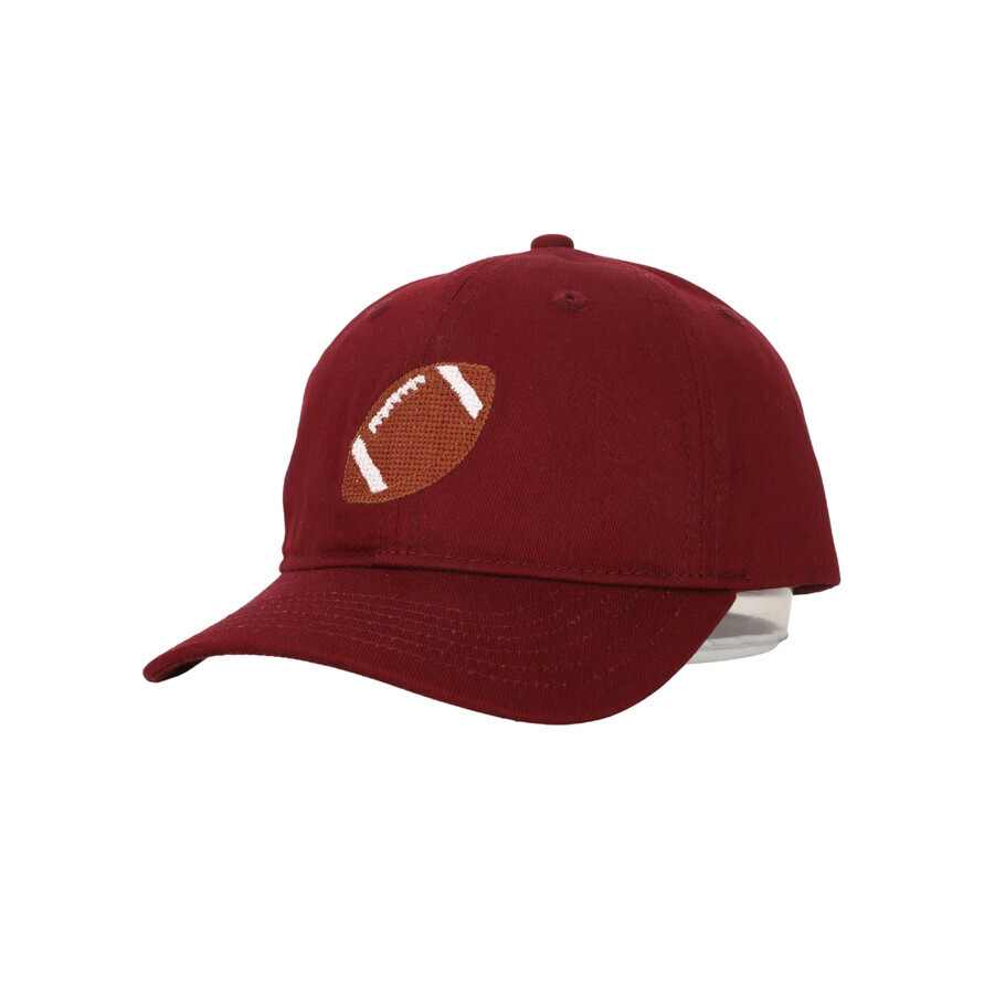 Football Hat- Dark Red
