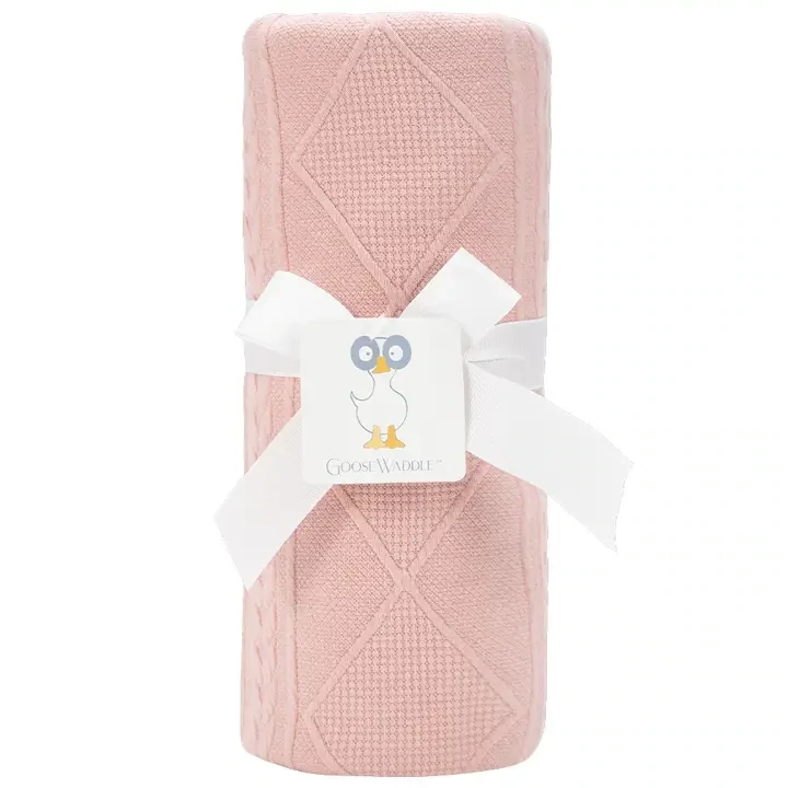Knit Blanket-Pink