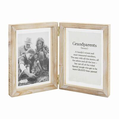 Hinged Grandparent Glass Frame