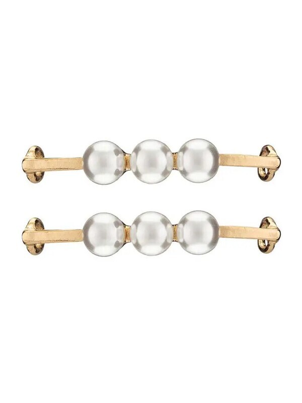 Lace Charm-Three Pearls Gold