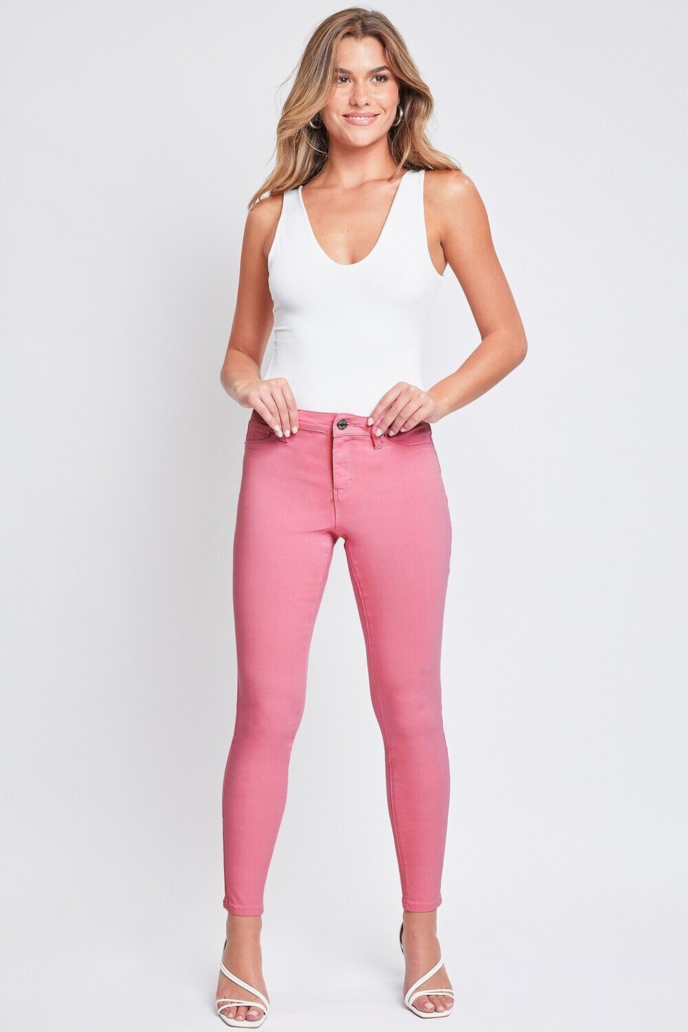 Jacey Skinny Jeans-Flamingo 