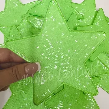 Lime Green Star Patch