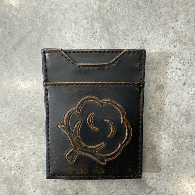 Antique Debossed Front Pocket Wallet-Cotton