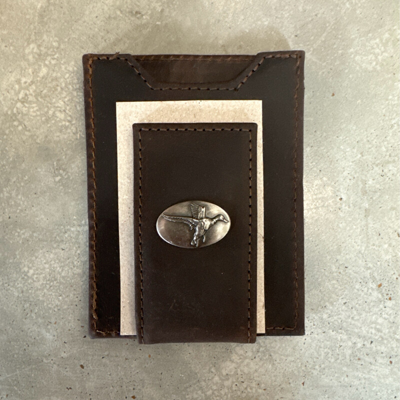 Zeppro Brown Money Clip- Mallard