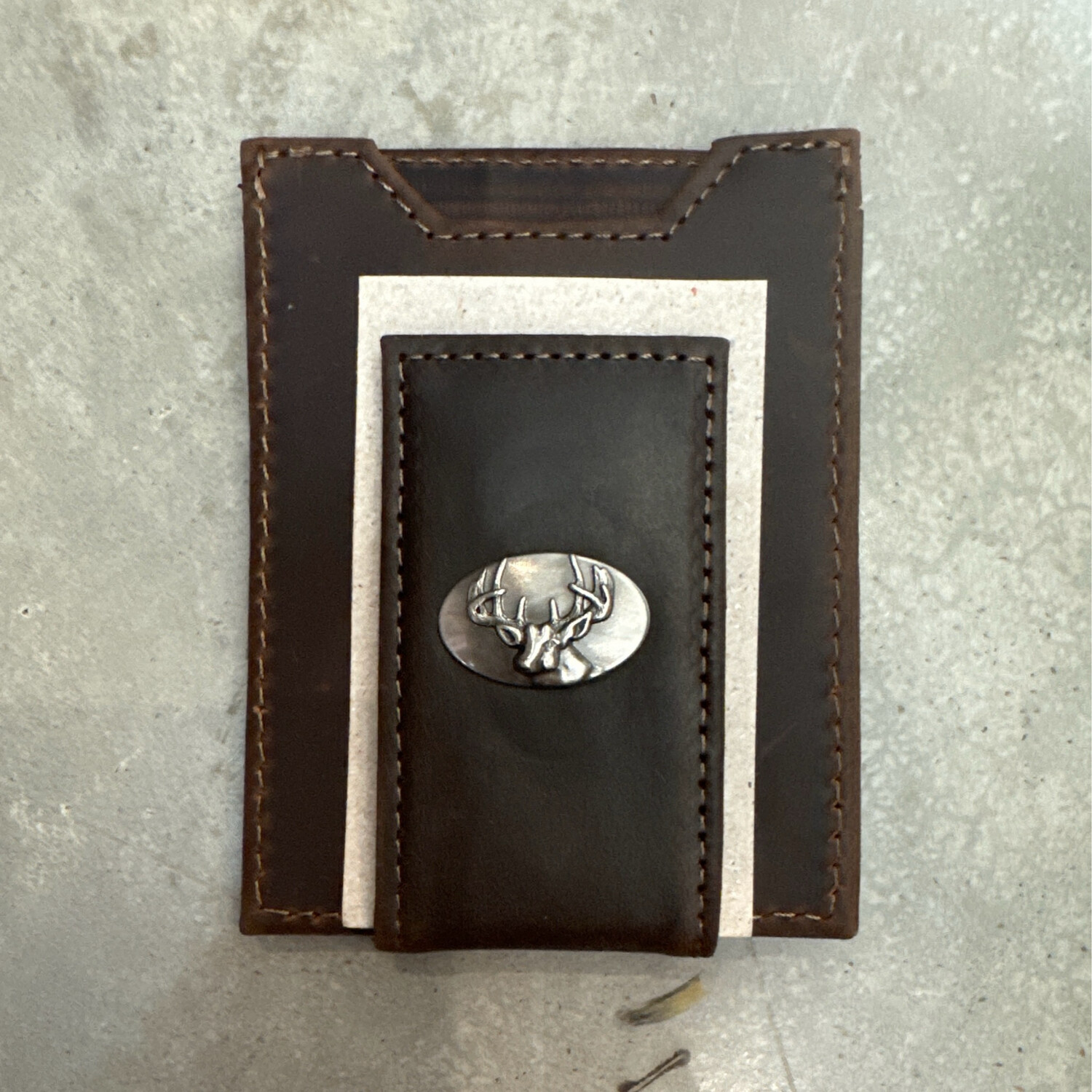 Zeppro Brown Money Clip - Buck