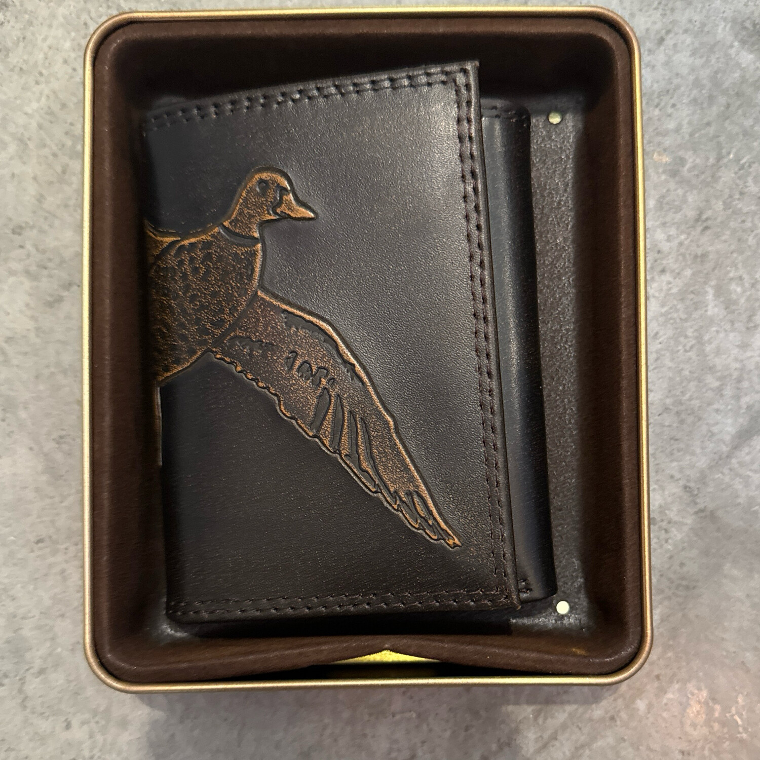 Burnished Antq Tri-Fold-Mallard