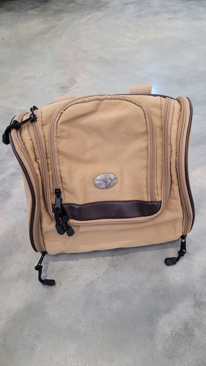 Zeppro Khaki Hanging Toiletry Bag- Mallard