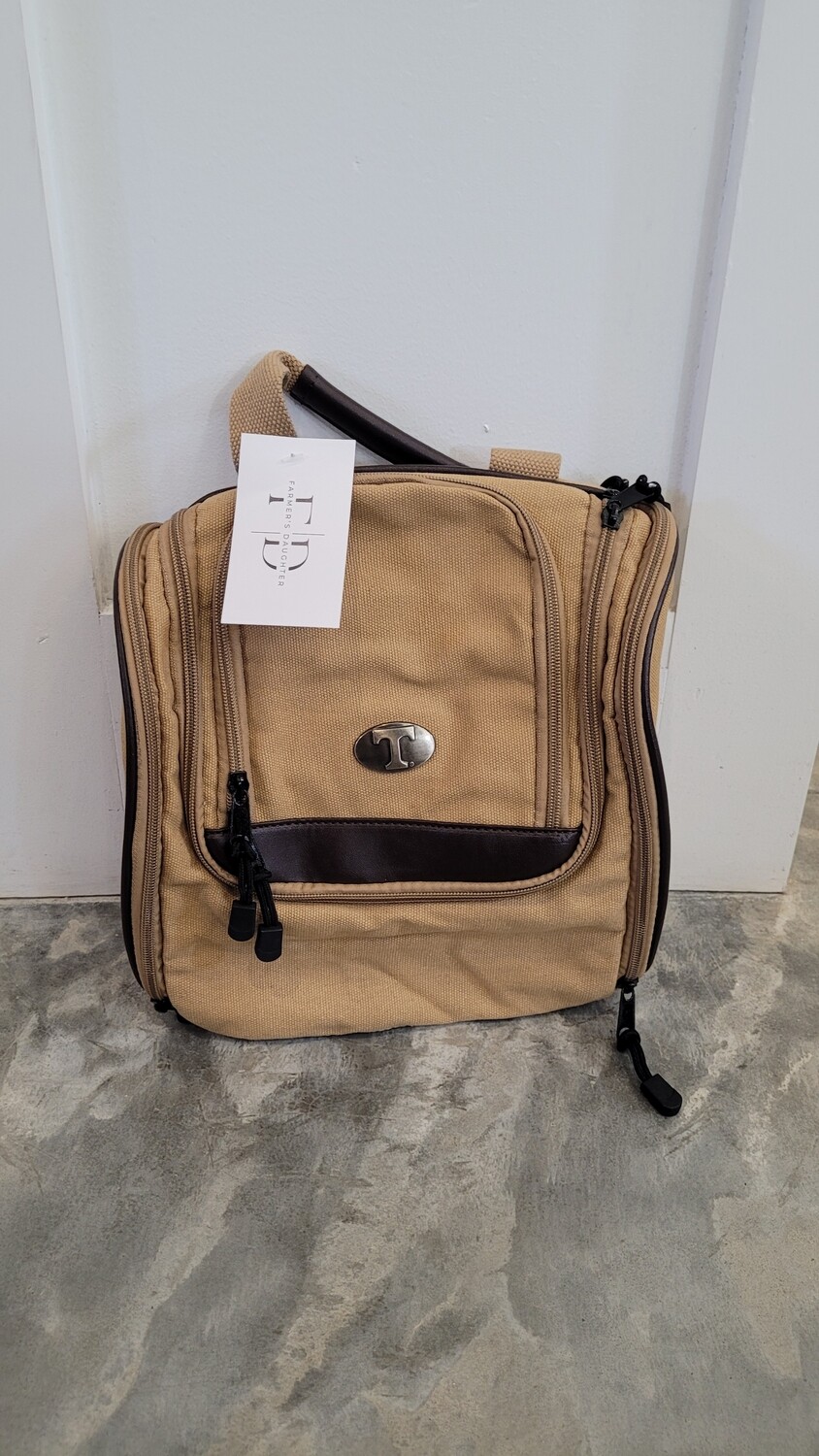 Zeppro Khaki Hanging Toiletry Bag- TN