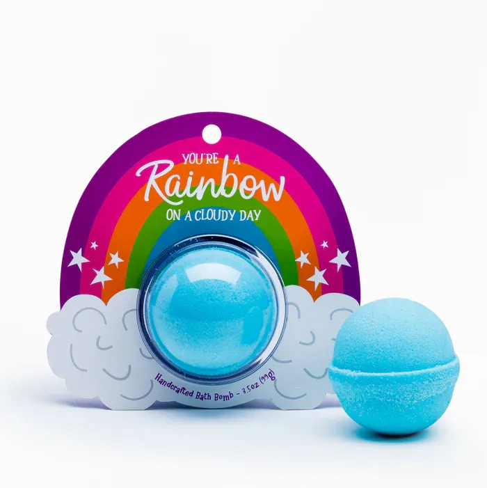 Rainbow Clamshell Bath Bomb