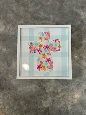 Floral Cross 8x8