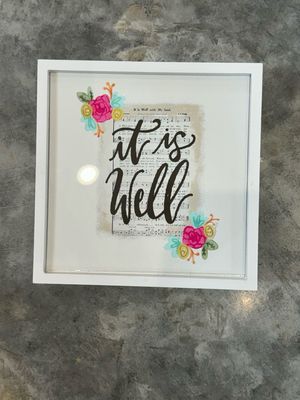 It Is Well Hymn 8x8