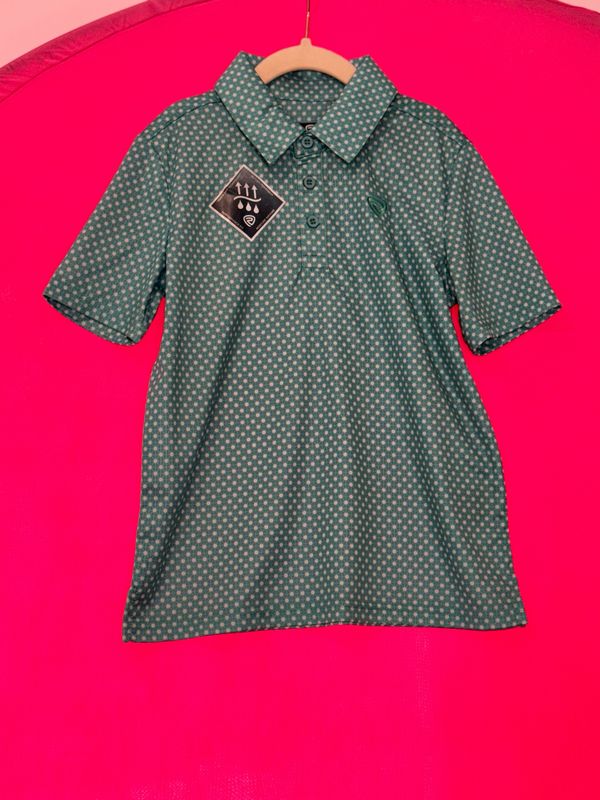 Boys RR Printed Micro Geo Polo