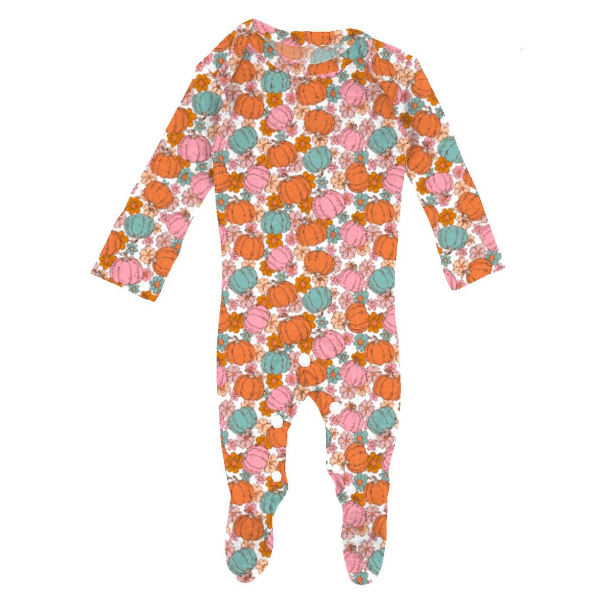 Infant Thankful Pumpkin Jammie Onesie