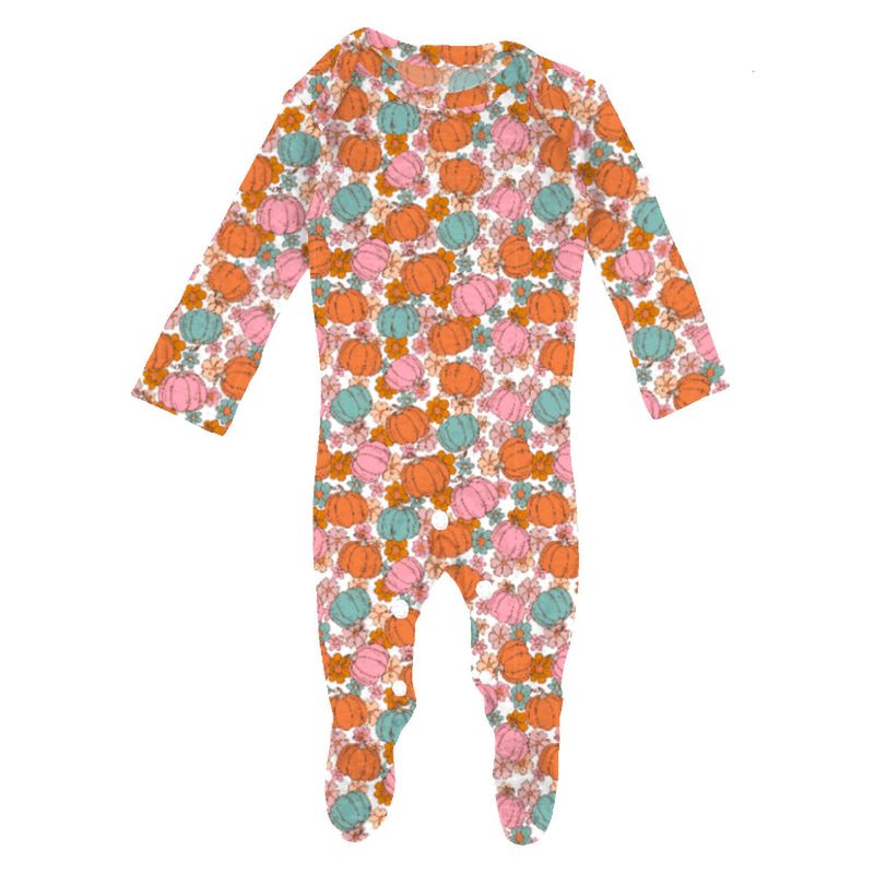 Infant Thankful Pumpkin Jammie Onesie