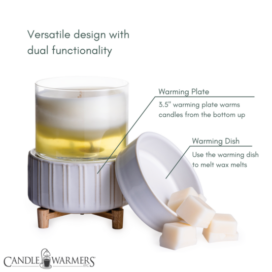 Ceramic &amp; Wood 2in1 Warmer