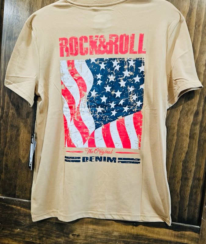 Rock &amp; Roll American Flag Tee