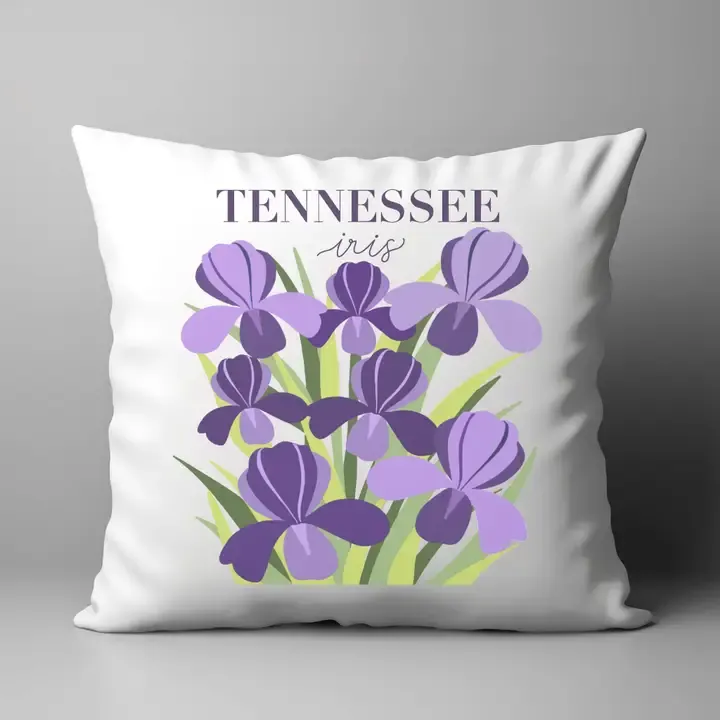 VG State Flower Pillow