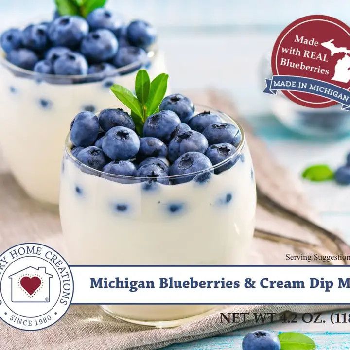 Michigan Blueberries &amp; Cream Dip Mix