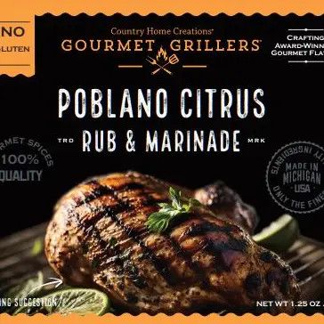 Gourmet Grillers Poblano Citrus Rub &amp; Marinade