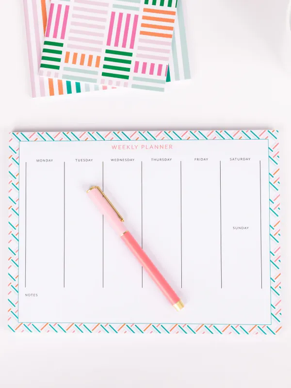 VG Weekly Desk Pad- Square Dance