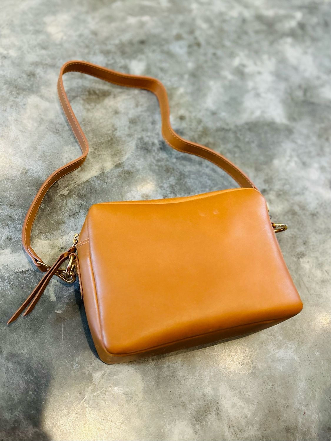 Aurora Crossbody-Cognac