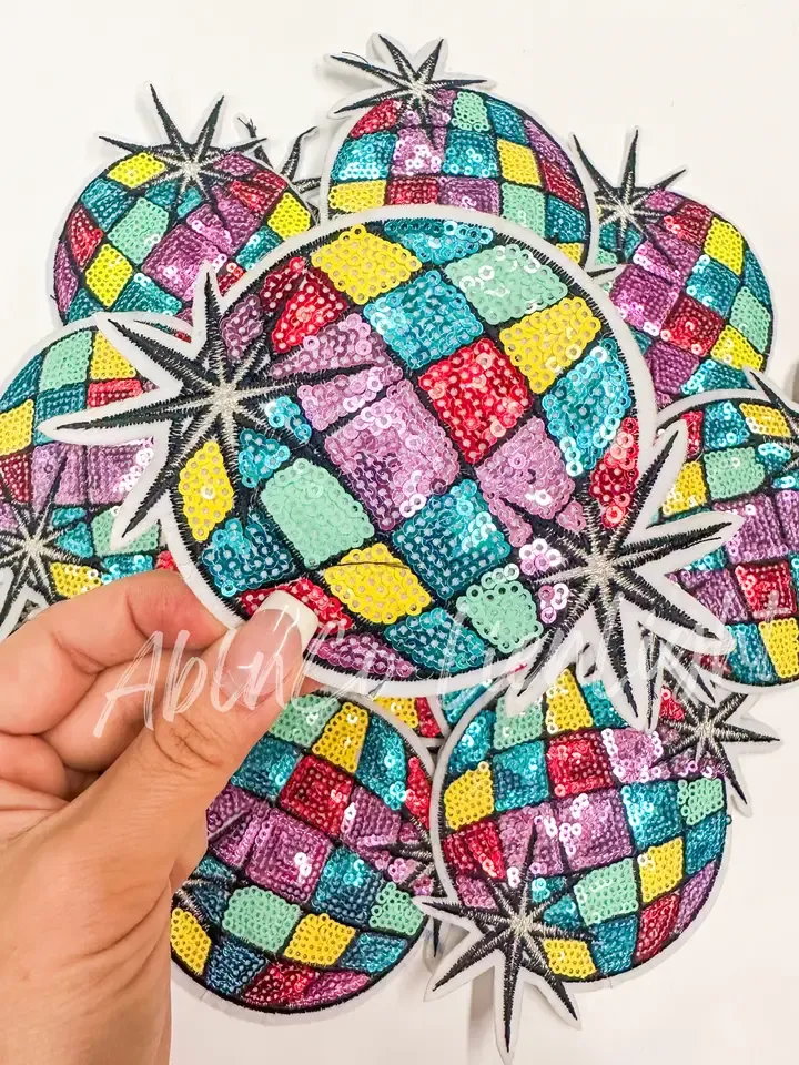 Disco Ball Sequin Patch