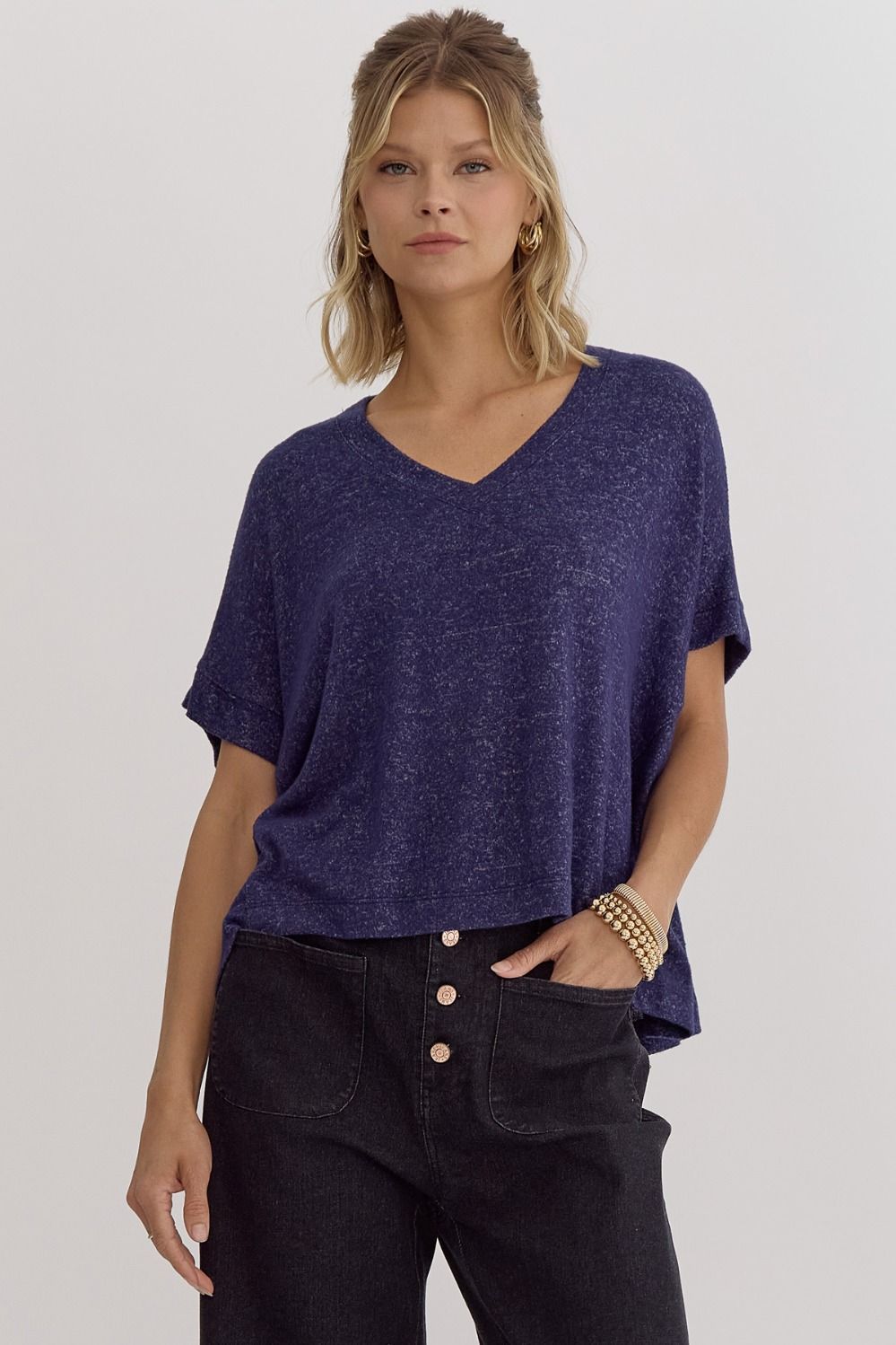 Clean &amp; Classic Top- Navy