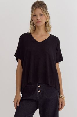 Clean &amp; Classic Top- Black