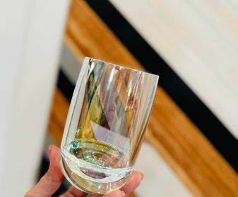Iridescent 14oz Hi Ball Tumbler- Clear