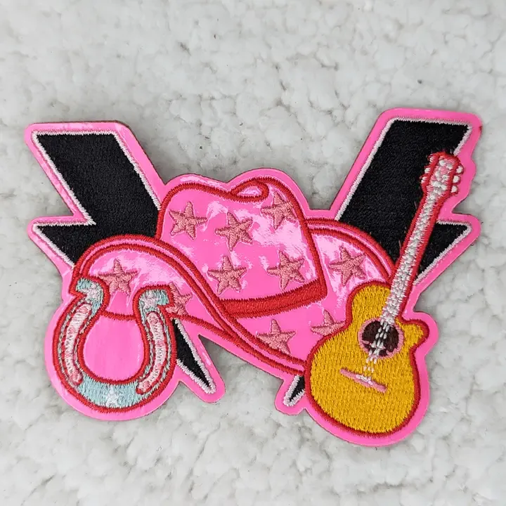 Western Collage Pink Patch