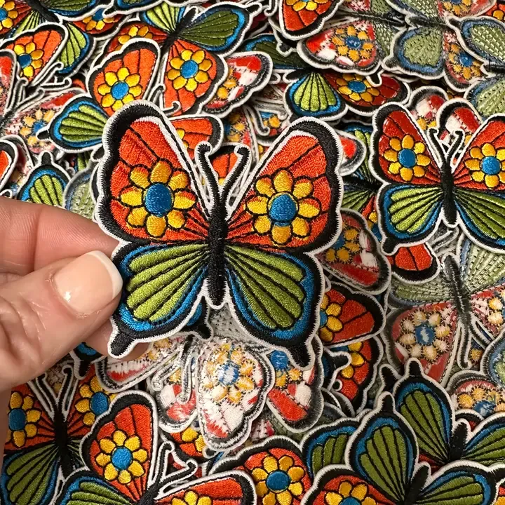 Floral Butterlfy Retro Patch