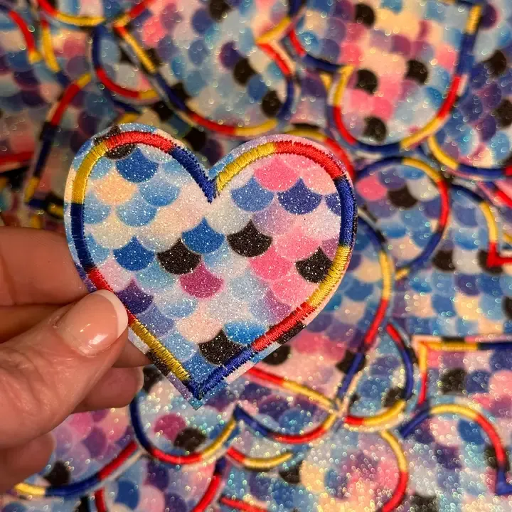 Heart Mermaid Patch