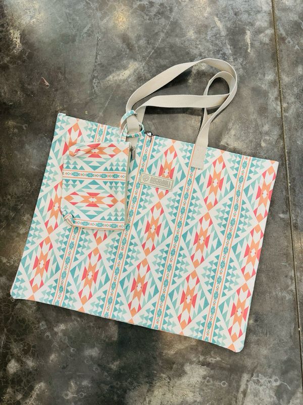 Red/Orange Printed Woven Bag